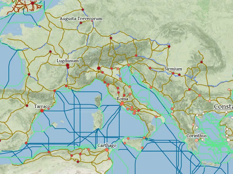 Fantasy writers, BRILLIANT tool here for #ImaginaryWorlds: calculate travel times for ancient-Rome style civilisations, with options for different seasons, travel by ship, horse, foot, donkey, plus the cost of it all. Superhandy to have up your sleeve :) orbis.stanford.edu