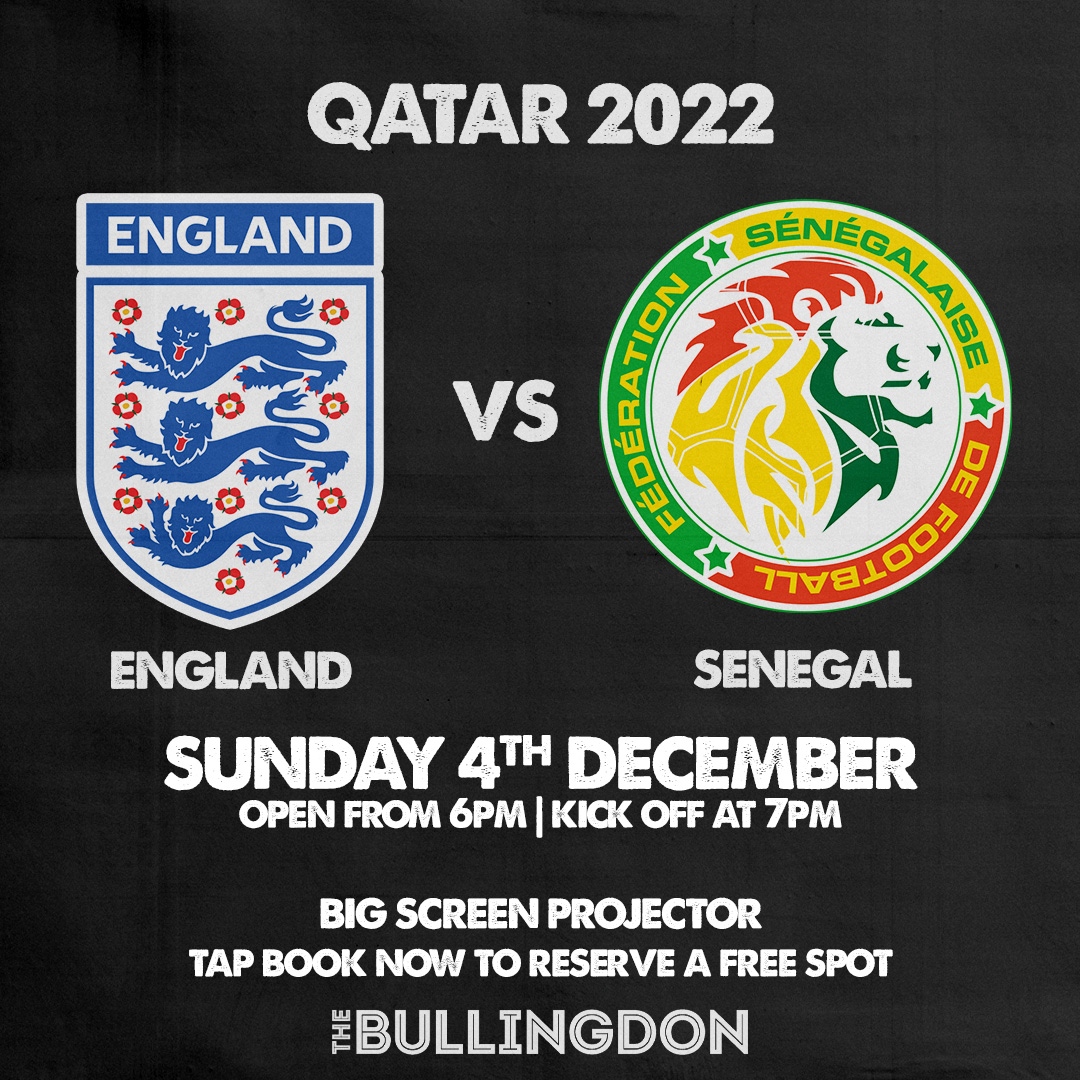 Tonight! | England take on Senegal in the world cup quarter finals

Last chance to reserve a free ticket: fixr.co/event/eng-vs-s… 🎫
