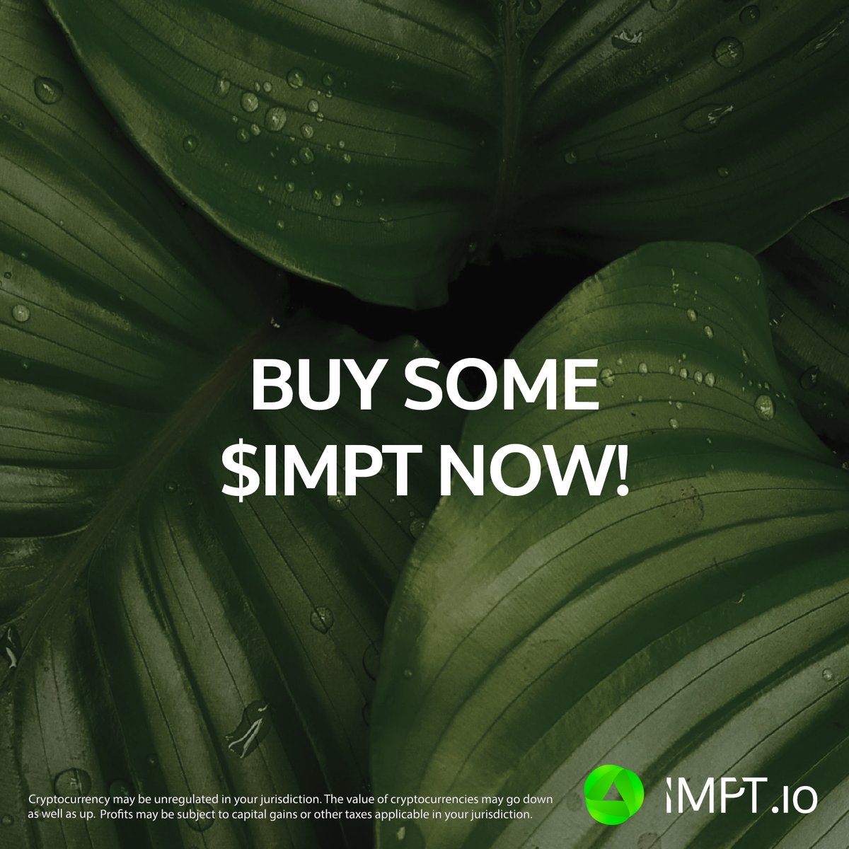 Buy $IMPT before the end of the presale! 🔥

⏰ Only 7 days left!! 
 
Don’t miss out - join the presale now! ⬇️
impt.io