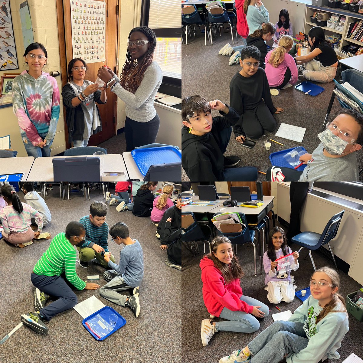MrOScience's tweet photo. Great science investigation and collaboration time with @D69Armstrong5th Testing the Law of Conservation of Mass. #RealScience @SkokieSD69 https://t.co/3pV516s3vB