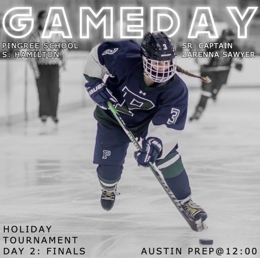 CHAMPIONSHIP GAME DAY! 

🏆 Holiday Tournament Finals 
🆚 <a href="/AustinPrepGHoc/">Austin Prep Girls Hockey Program</a> 
⏰ 12:00 
📍South Hamilton, MA 
🎟️ The Johnny   
<a href="/NZW_NE/">NZ_W_NE</a> <a href="/pingreesports/">Pingree School Athletics</a> <a href="/NEPSGIHA/">NEPSAC Girls Prep Hockey</a>