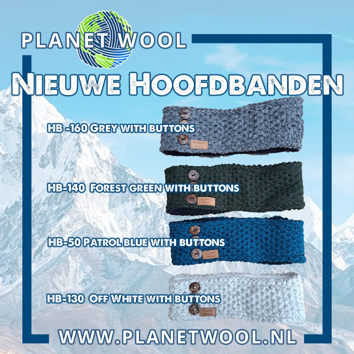 Planet_Wool's tweet photo. ℕ𝕚𝕖𝕦𝕨𝕖 ℍ𝕠𝕠𝕗𝕕𝕓𝕒𝕟𝕕𝕖𝕟 𝕚𝕟 𝕠𝕟𝕫𝕖 𝕨𝕖𝕓𝕤𝕙𝕠𝕡
Leuk om te geven, nog leuker om te krijgen! Help ons Nepal helpen!

🌐 https://t.co/32JDrF95K8

#Hoofdband #Headband #Charity #GoedDoel #PlanetWool #Nepal #Muts #Mutsen #Wol #HandGemaakt #Winter #Cadeau #Kado #Tip https://t.co/KhATyfGfTN
