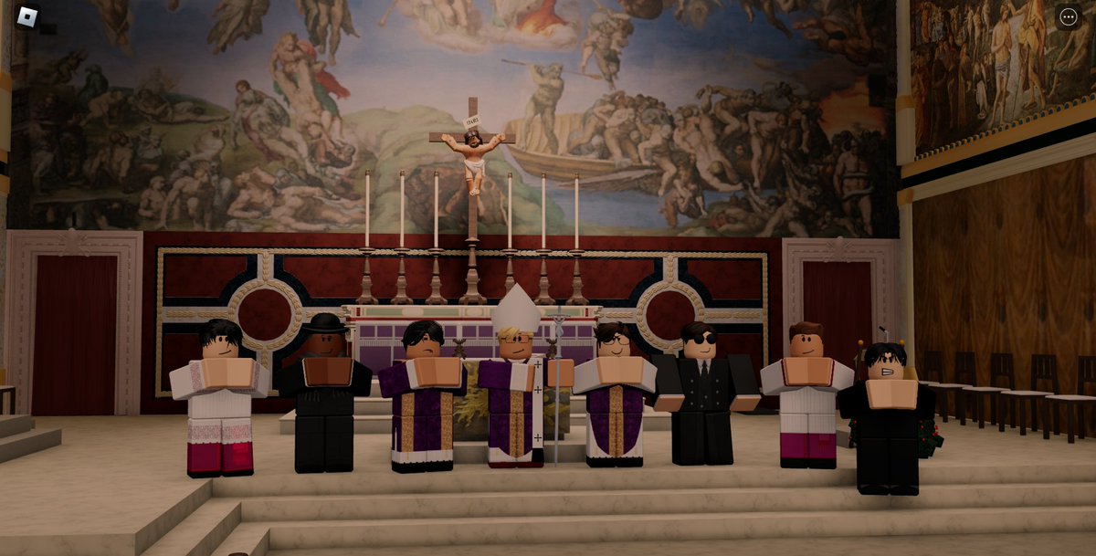 VaticansRBLX's tweet photo. On this Second Sunday of Advent, the Holy Father reminds us of the good fruits of authentic repentance, inspired by the example of John the Baptist in the Gospel today. The Mass was held at the Sistine Chapel, and was livestreamed on YouTube. https://t.co/7BRAogp8Rf