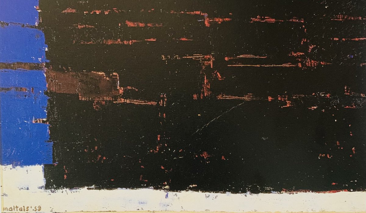 #MarcellaMaltais Untitled 1959 #Quebec #Abstract Painter