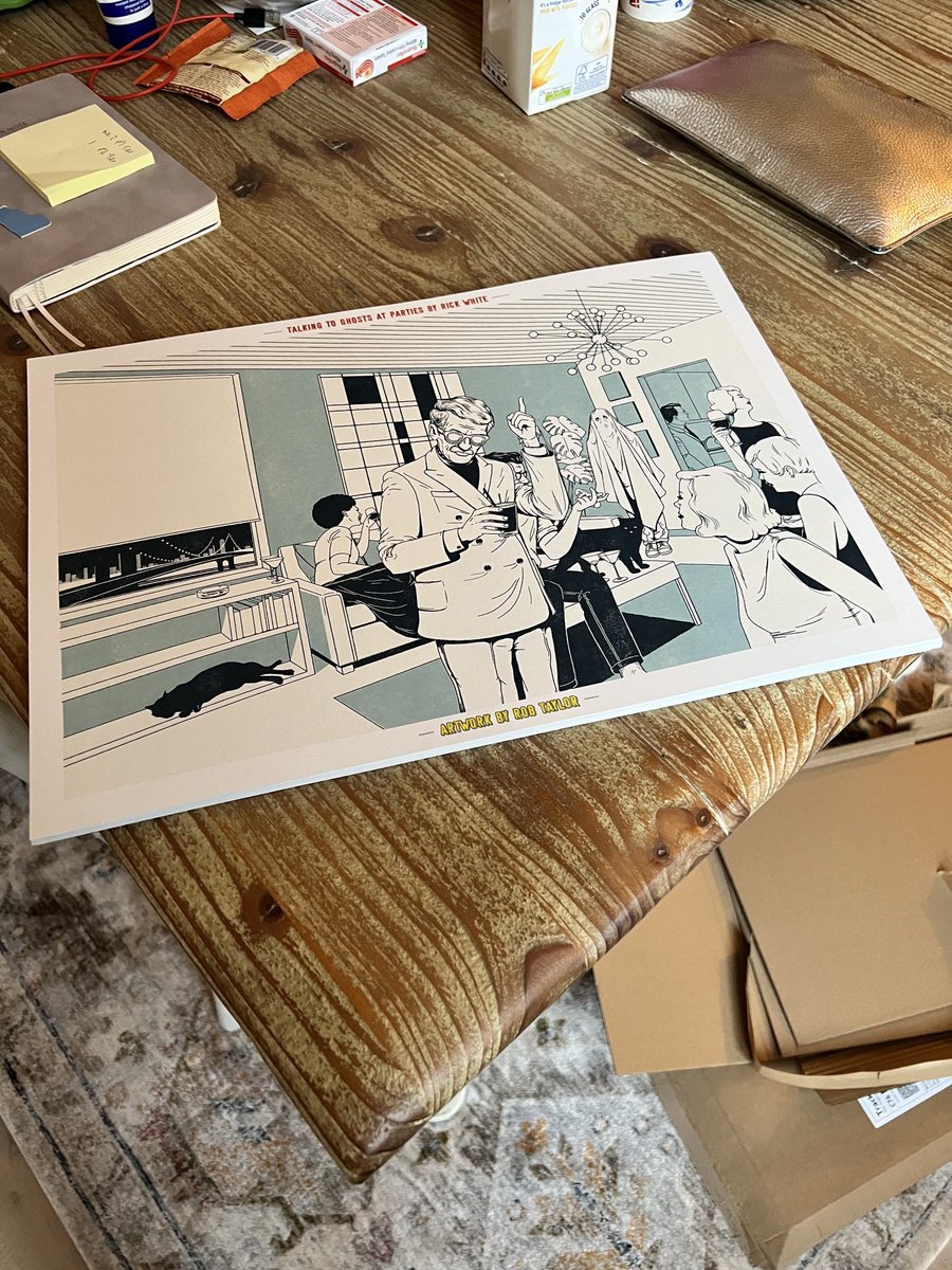 ricketywhite's tweet photo. How cool are these?? Thanks ⁦@tomekdzido⁩ ⁦@morestorgy⁩ and ⁦@printwork_⁩ for these awesome TTGAP prints featuring ⁦@sparkydeathcap⁩ artwork! I’m off to the framers first thing tomorrow morning! 👻 🖤 https://t.co/LpHzufIA8V