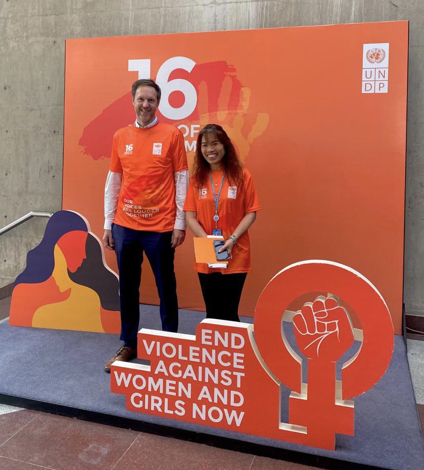 stefanliller's tweet photo. Today we renewed our commitment to end #violence #against #women and #girls - the most pervasive #human #rights violation worldwide. 
#OrangeTheWorld #16DaysofActivism2022 https://t.co/cw2nsmiE33
