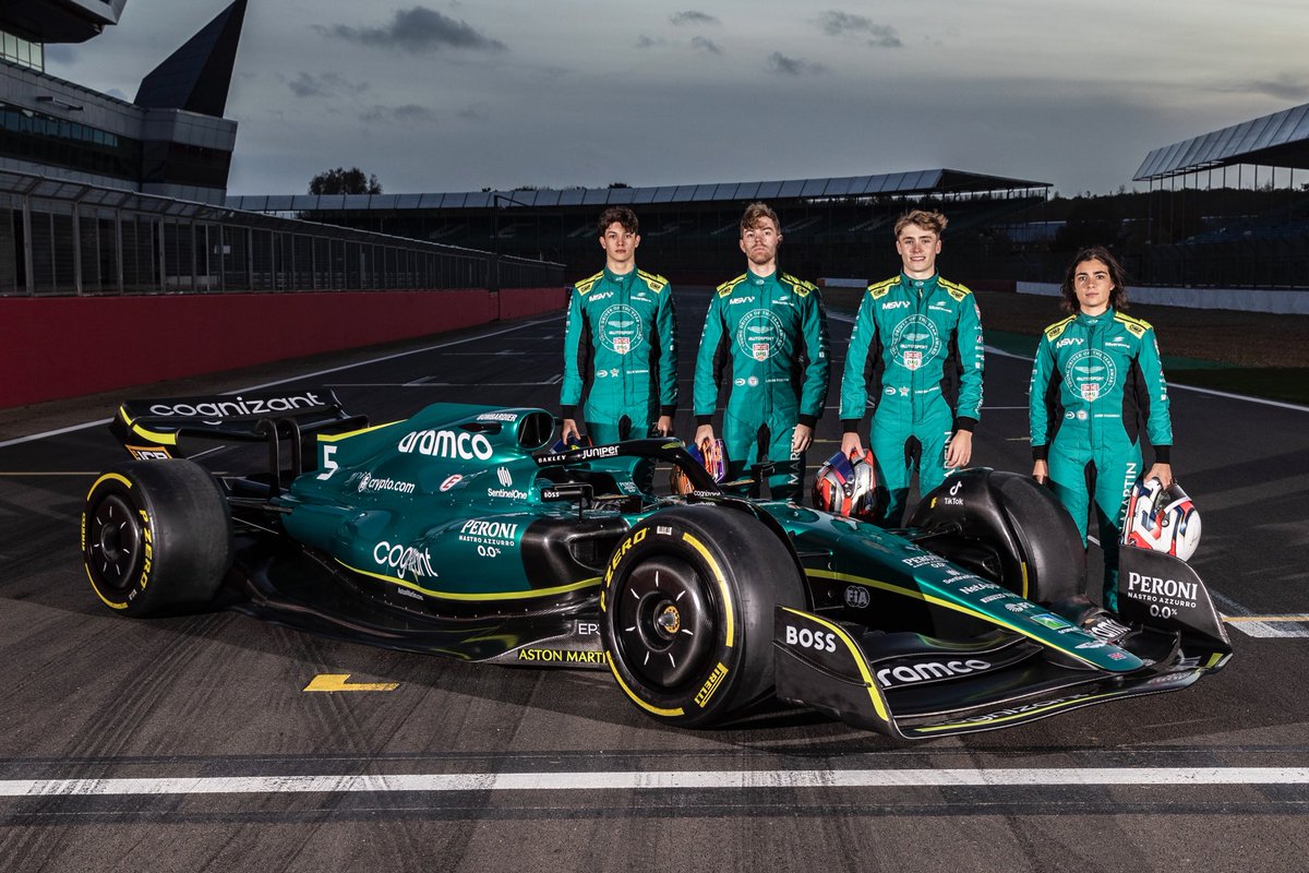 This evening, one of these amazing young emerging British talents will be crowned the 2022 Aston Martin Autosport BRDC Young Driver of the Year. Good luck to Ollie Bearman, Luke Browning, Jamie Chadwick and Louis Foster! #astonmartin #autosport #brdc
