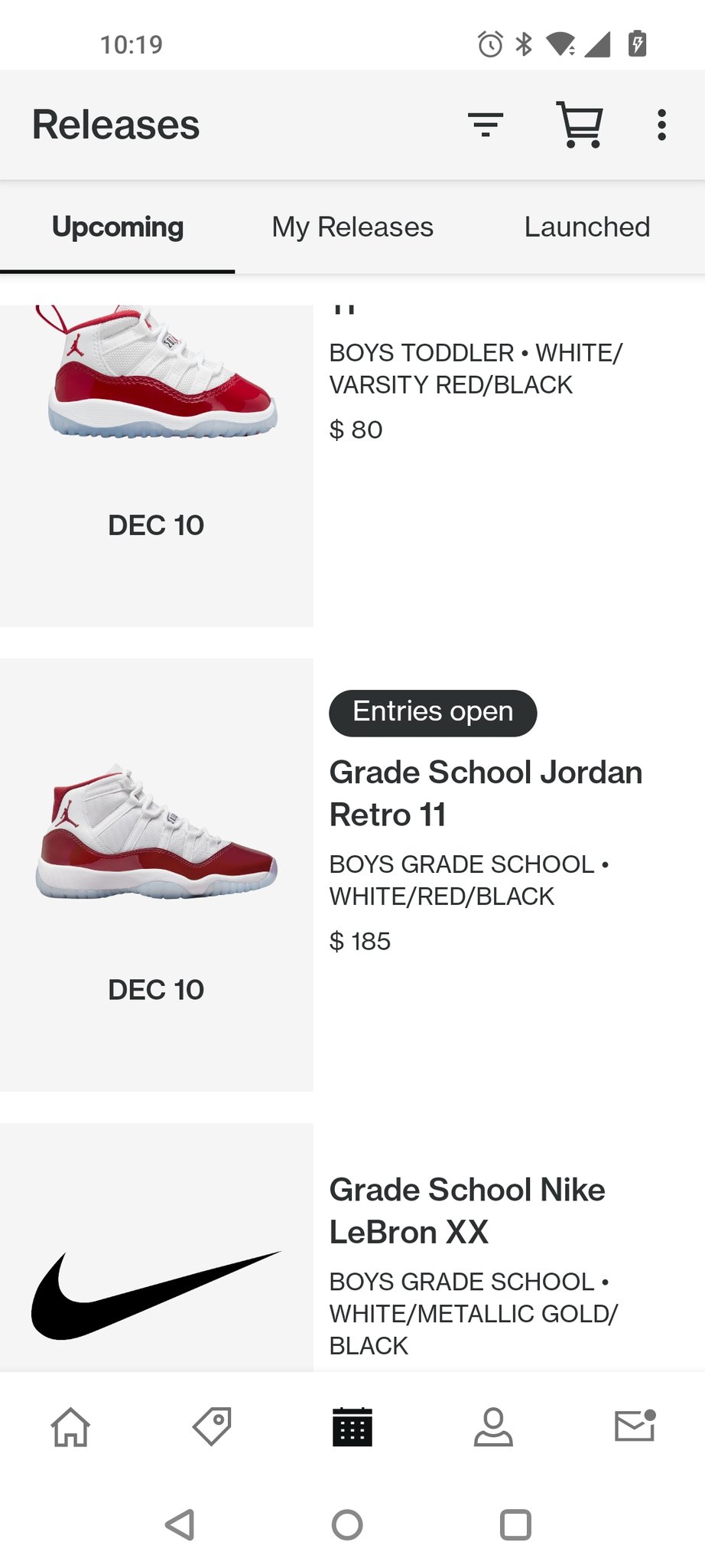 Champs jordan deals 11 raffle