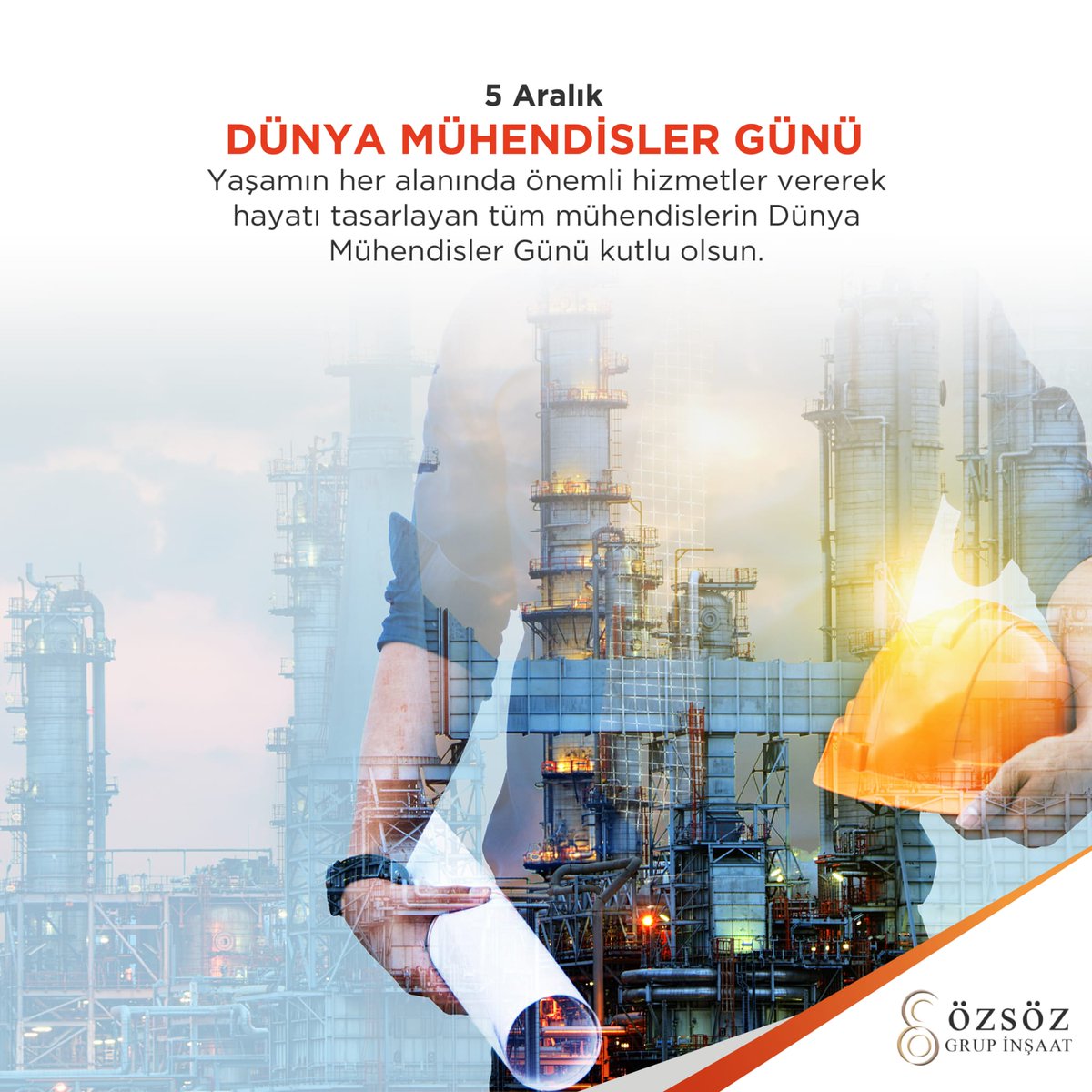 Yaşamın her alanında önemli hizmetler vererek hayatı tasarlayan tüm mühendislerin Dünya Mühendisler Günü kutlu olsun.
 
#5Aralık #DünyaMühendislerGünü #EBERK #ozsozgrup #tunnel #tunnelling #TBM #MilliÜretim #MilliGüç #MilliMarka #MilliGurur #YerliÜretim #TürkiyeninGücü