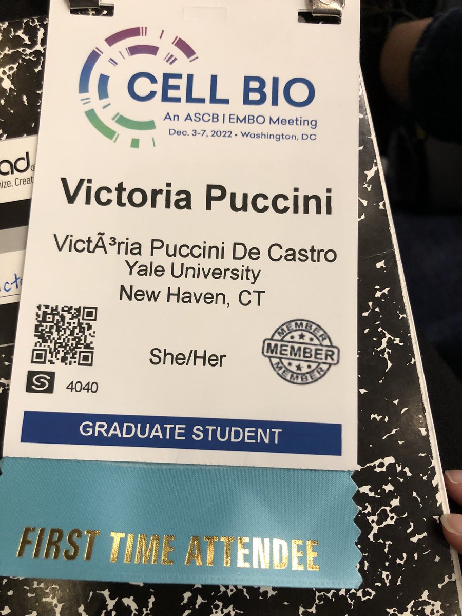 vicpuccini's tweet photo. My first Cell Bio Conference @ASCBiology! So excited to be a part of this new community 🎉 some things never change though, no matter which conference I’m at. The system can never spell Victória 😂 #CellBio2022 https://t.co/RcUWvPaioc