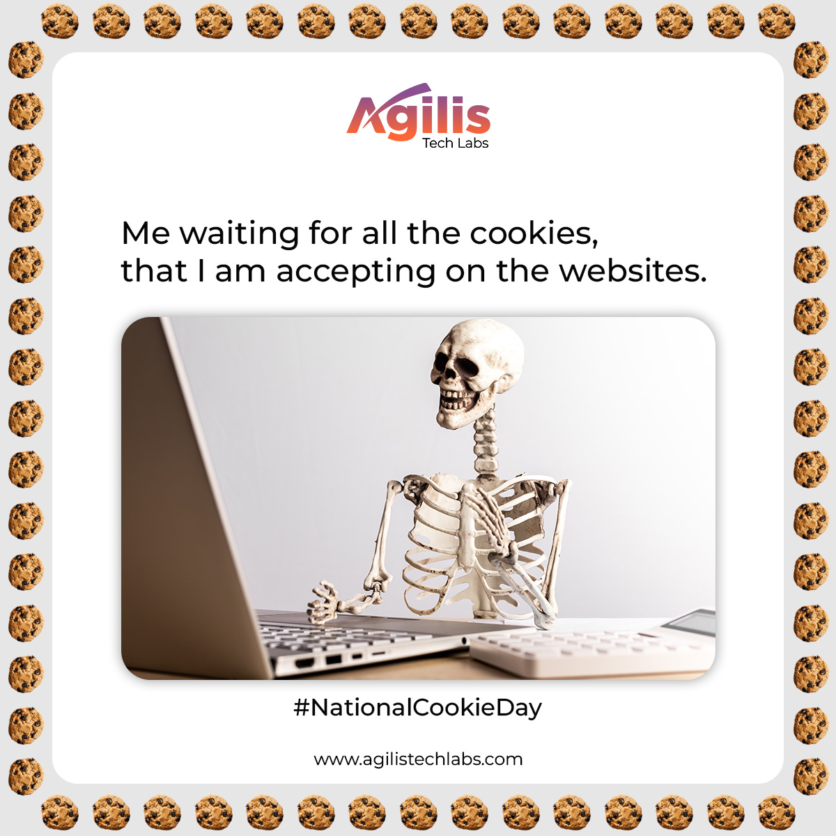 AgilisTechLab's tweet image. Today! Let’s drop cookies 🍪 in the comments to showcase our sweet &amp;amp; crisp bond with the digital world.

#agilistechlabs #NationalCookiesDay #websitecookies #digitalworld #marketingstrategy #marketingagency #marketing #website #seo #cookies #houston #texas