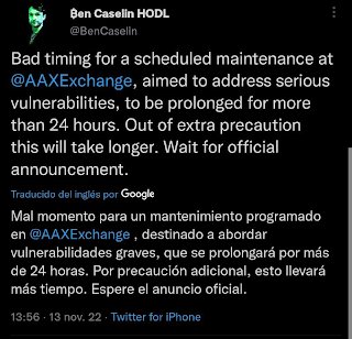AAX_Victim's tweet photo. Biggest Lie from Ben was this one!!!
@BenCaselin #aax AAX EXCHANGE
It was never about maintenance https://t.co/XJW4HcMBq6