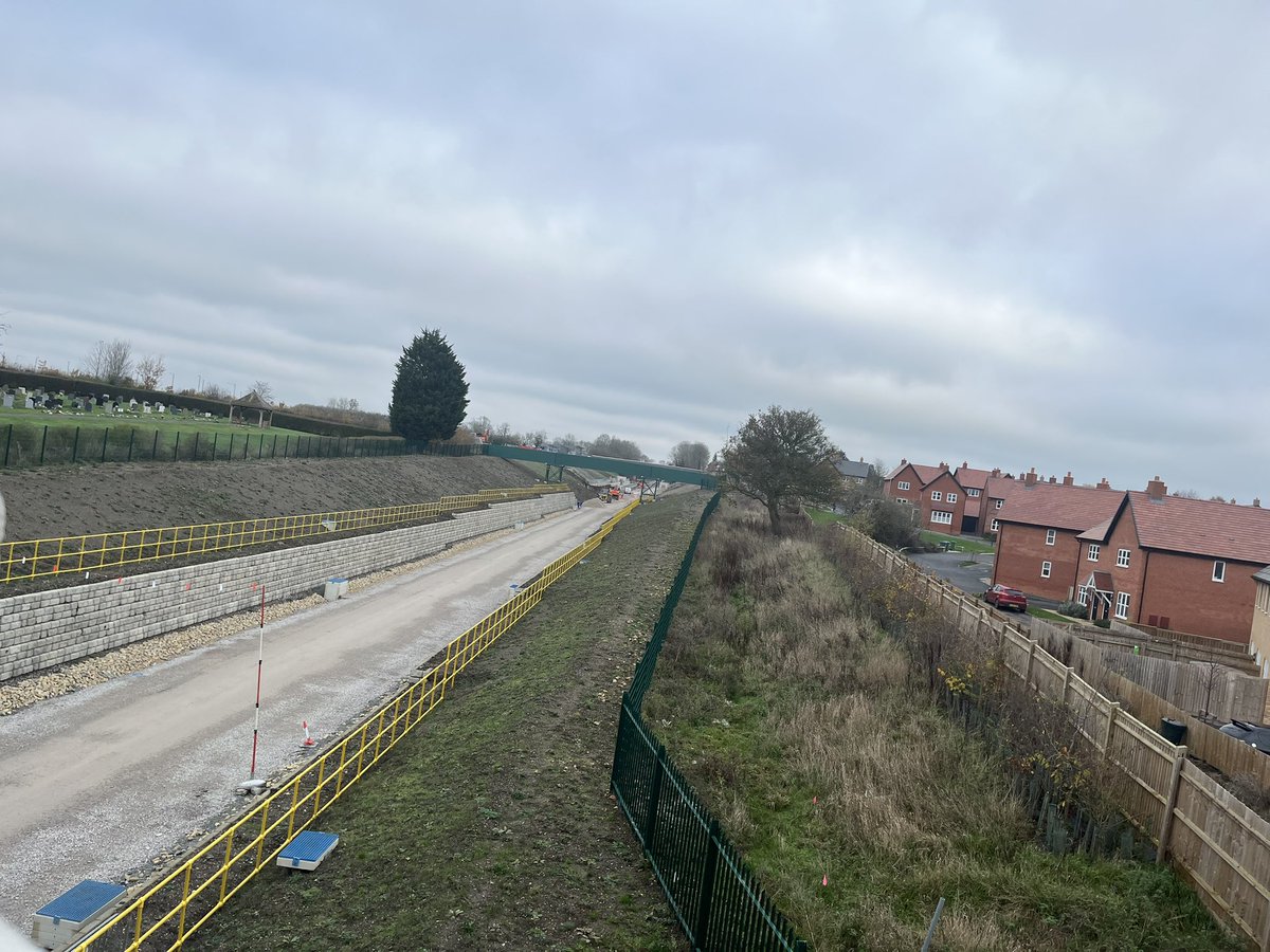 East West Rail progress on Twitter "Some comparison shots for the