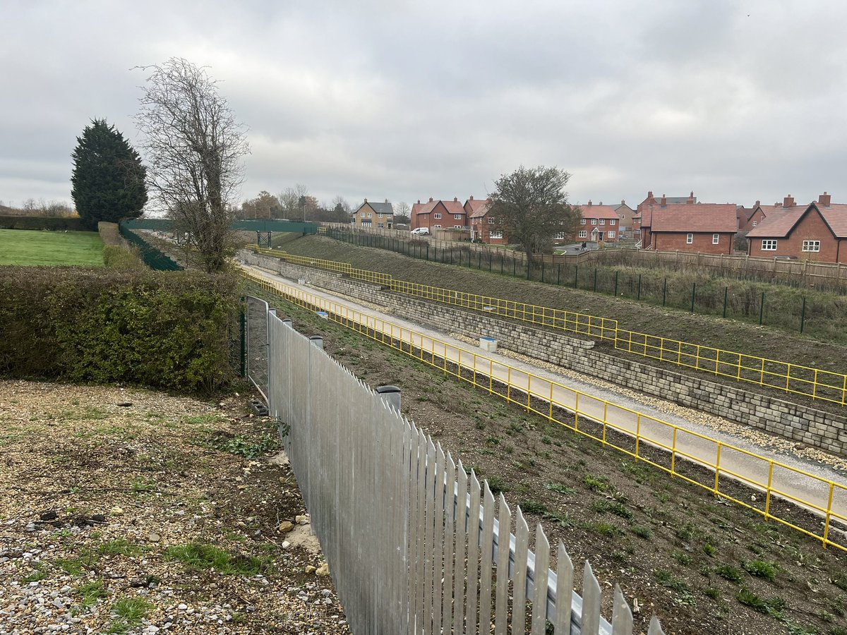 East West Rail progress on Twitter "Some comparison shots for the