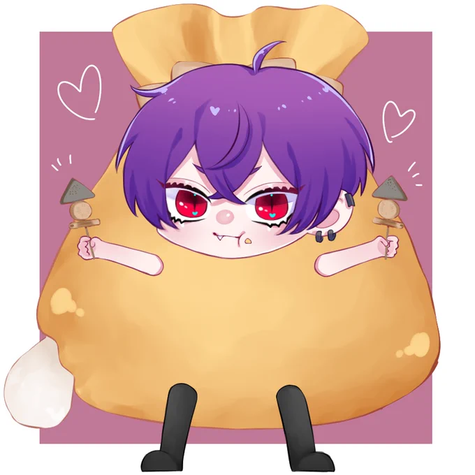 #茄子画 