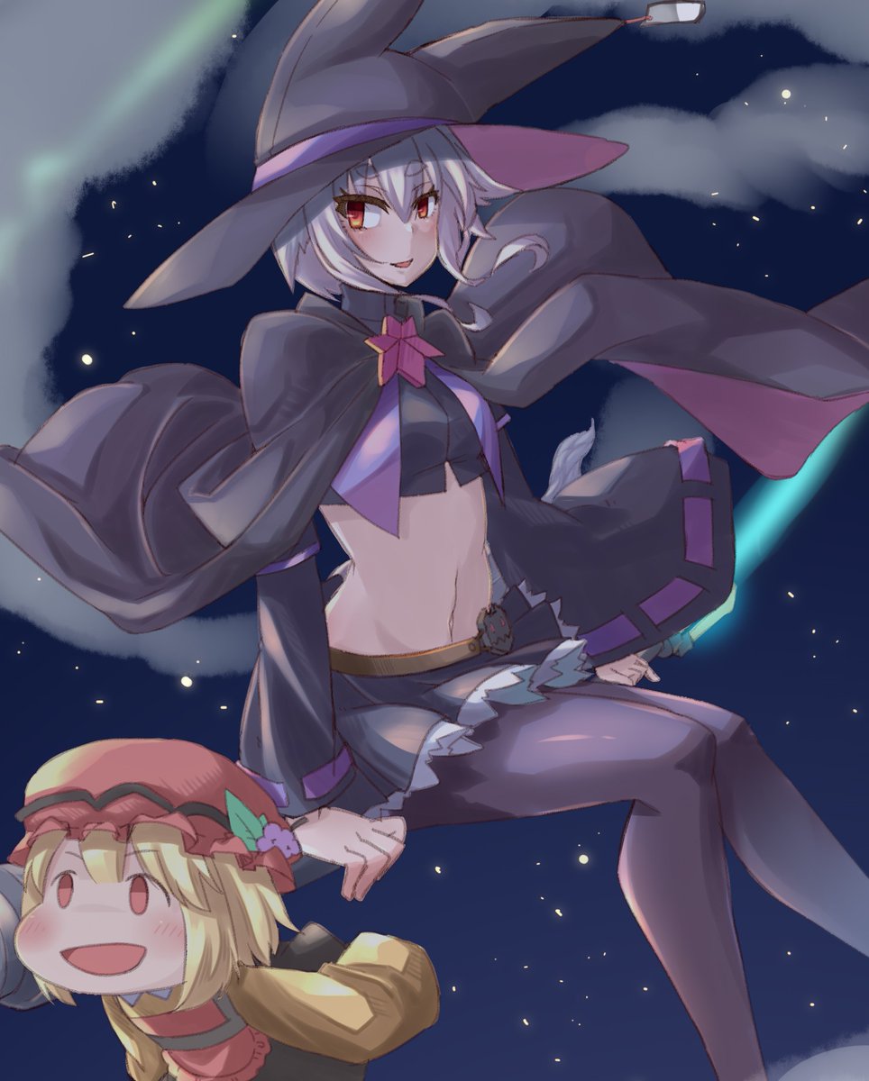 秋穣子 ,犬走椛 「魔女椛ちゃんできましてん 」|クロのイラスト