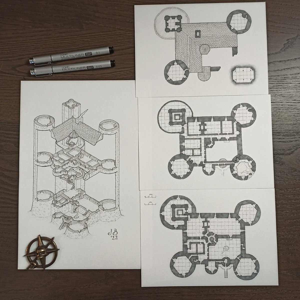 jogbrogzin's tweet image. Andred's Castle, part of the Hellsgarde adventure for Black God's Kiss by @BlazingWorlds (based on the story by C.L. Moore).

#isometric #isometricart #isometricmap #castle #castlemap #medievalcastle #dndmap #rpgmap #fantasymap