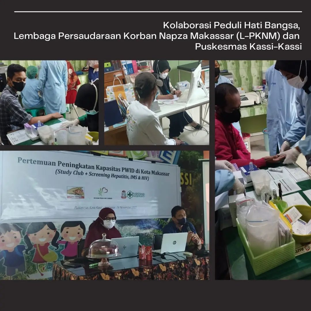 HatiPeduli's tweet photo. Makassar, South Sulawesi (26/11/2022) Study Club and Screening for Hepatitis B, C, HIV, and STI.

#EliminateHepatitis
#communitybasedscreening https://t.co/5yI5jInliM