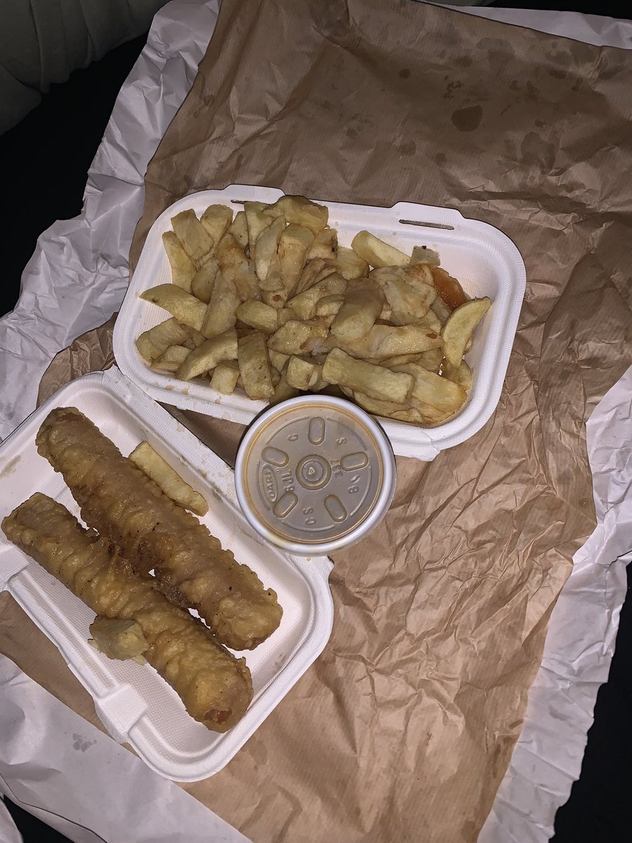 Nothing beats a chippy with curry sauce when you’re feeling shit 🤤