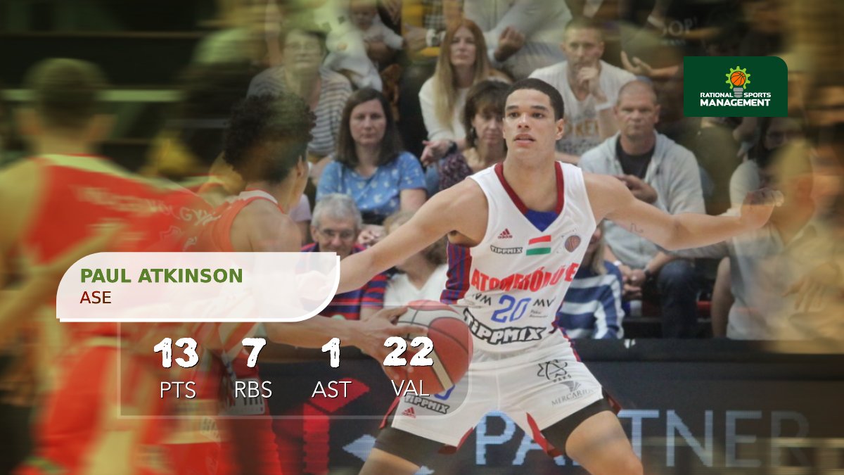Rational Sports Management (@rtnlsprtsmn) on Twitter photo Paul Atkinson (<a href="/paulwall561/">Paul Atkinson Jr</a>) helped his team to an important road win in the Hungarian 1st Division. The rookie center finished the game with 13 points, 7 rebounds, 1 assist and the total of 22 VAL points.
#EdgeSportsIntl <a href="/Edge_Sports/">Edge Sports Intl.</a> Paul Atkinson (<a href="/paulwall561/">Paul Atkinson Jr</a>) helped his team to an important road win in the Hungarian 1st Division. The rookie center finished the game with 13 points, 7 rebounds, 1 assist and the total of 22 VAL points.
#EdgeSportsIntl <a href="/Edge_Sports/">Edge Sports Intl.</a>