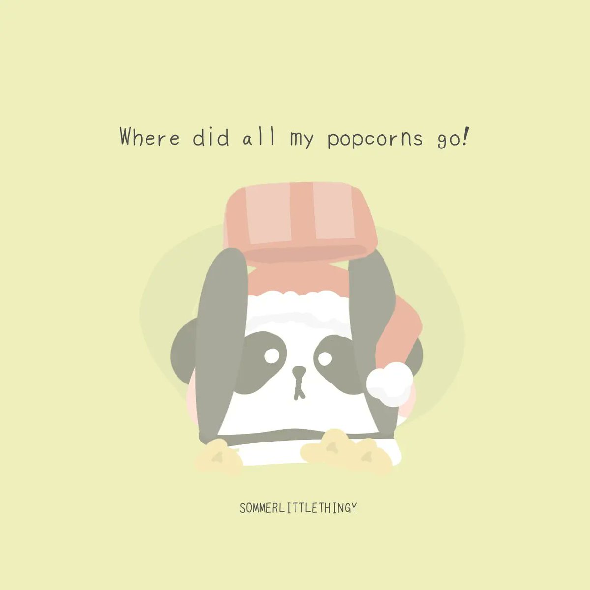 sommerltt's tweet photo. My popcorn always finishes even before end of show!
#webtoon #WebtoonCanvas #webcomic #comic #comicbooks #art #rabbit #bear #Wallpaper #LockScreen #PandaGlobal #panda https://t.co/7PajQeCoBo