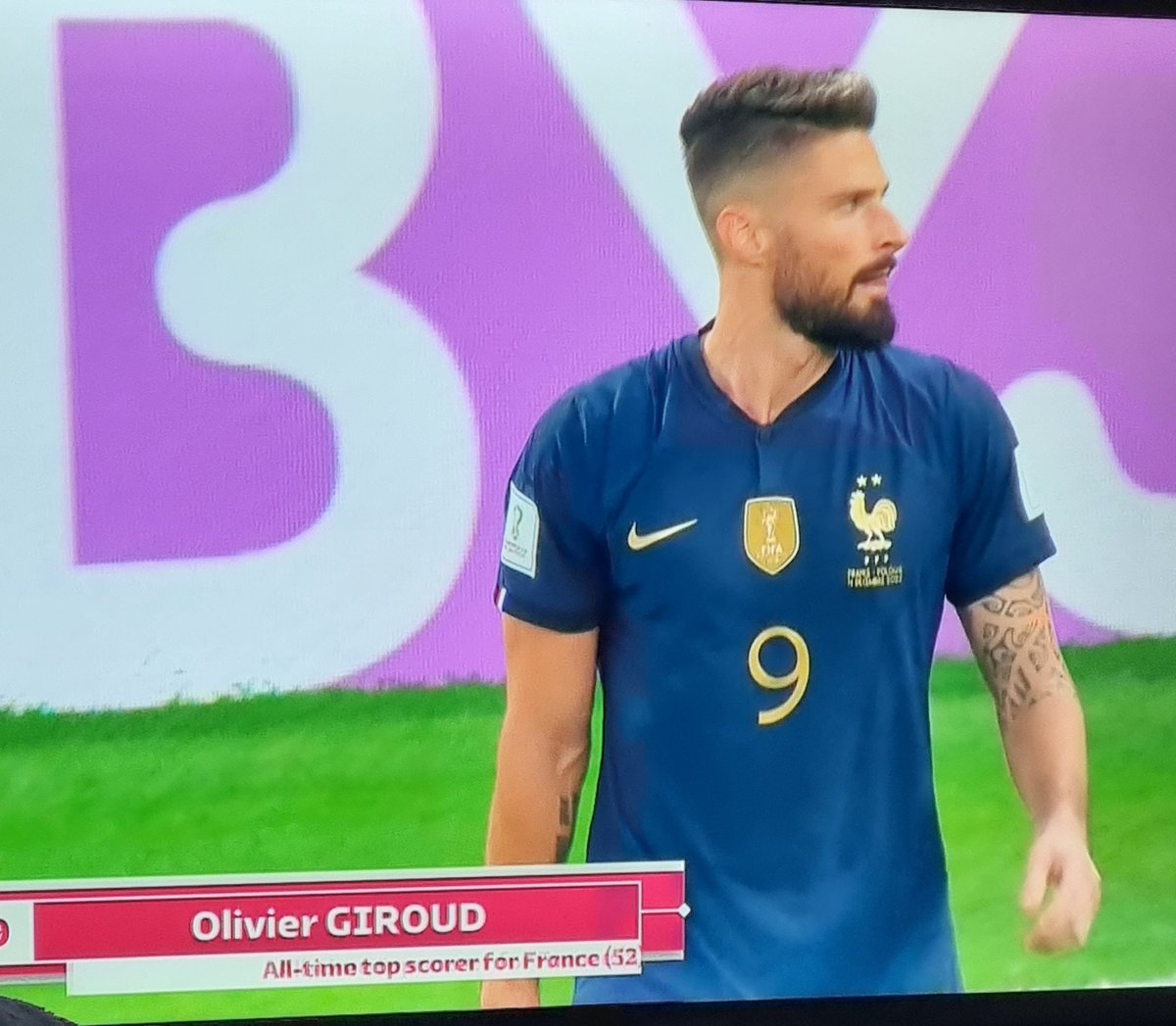 benj_thi's tweet image. #Wordcup2022 
Et le 52eme pour #OlivierGiroud 👌🏻