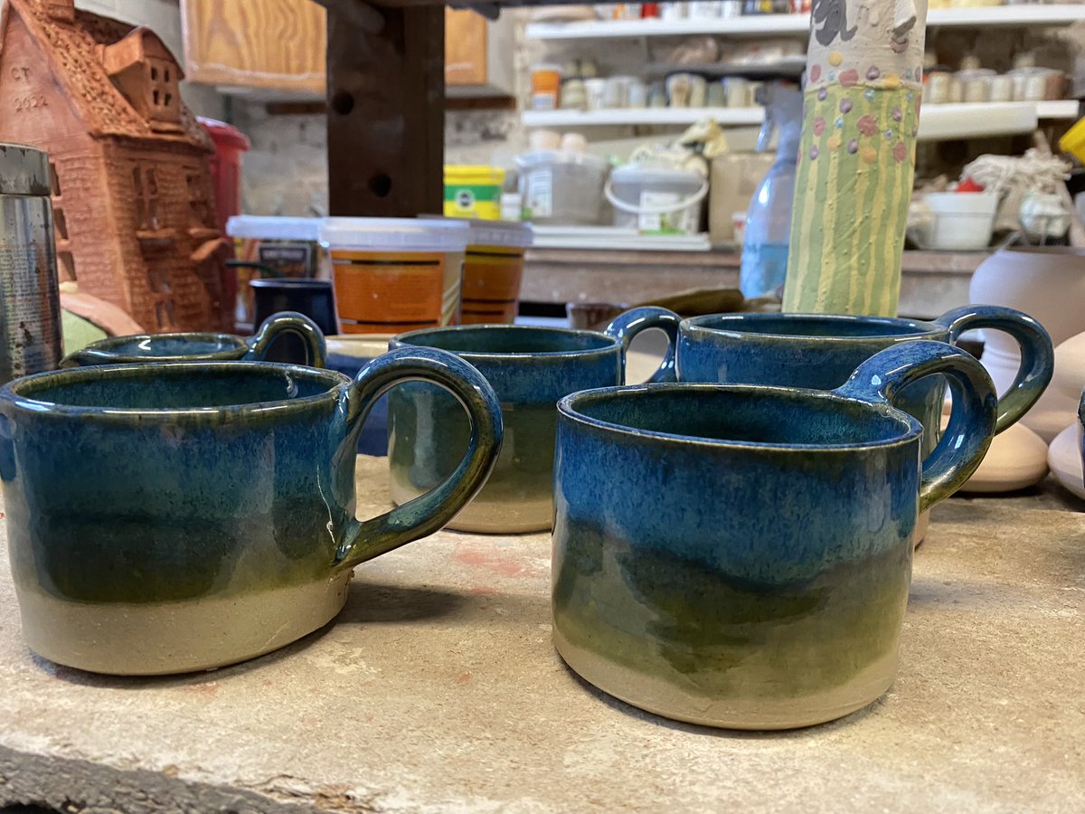 davidweirhunter's tweet photo. @alison_coyle Yes! I’ve been doing a bit of pottery for a wee while. Did a load for my MLItt workshop buddies,  graduating this yr. https://t.co/trbq1E91qe