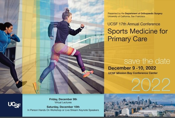 Countdown: The UCSF Annual Sports Medicine conference is this week‼️⚠️😃

There's still time to register.  Check out our fantastic lineup of speakers below and earn 14 CME/CEU credits!
#sportsmedicine  

Agenda ⤵️
orthosurgery.ucsf.edu/sites/default/…

Register 👇
cme-reg.configio.com/pd/1802/17th-a…
