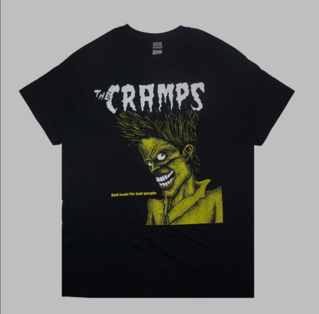 #ayojajankaosband

OFFICIAL MERCH | The Cramps - Bad Music For Bad People | Size L | Gildan Heavy | RP. 395.000 | Order via DM.