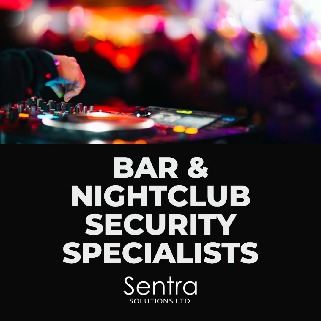 Sentra Solutions are specialists in providing professional security teams to hospitality sector.

If your bar or nightclub needs a trusted security presence, contact us today.

sentra.uk.com
.
#sentrasecurity #security #eventsecurity #festivalsecurity #securityservices