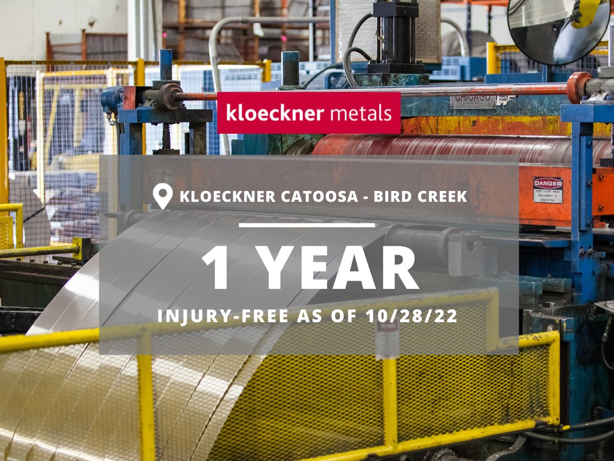 This 71,145 sq. ft. facility is this week’s safety standout! Catoosa (Bird Creek) on the McClellan Kerr Navigation System at Tulsa Port of Catoosa. Products provided at this branch include strip mill plate A36, HSLA, HRP&amp;O, and more. Great work!