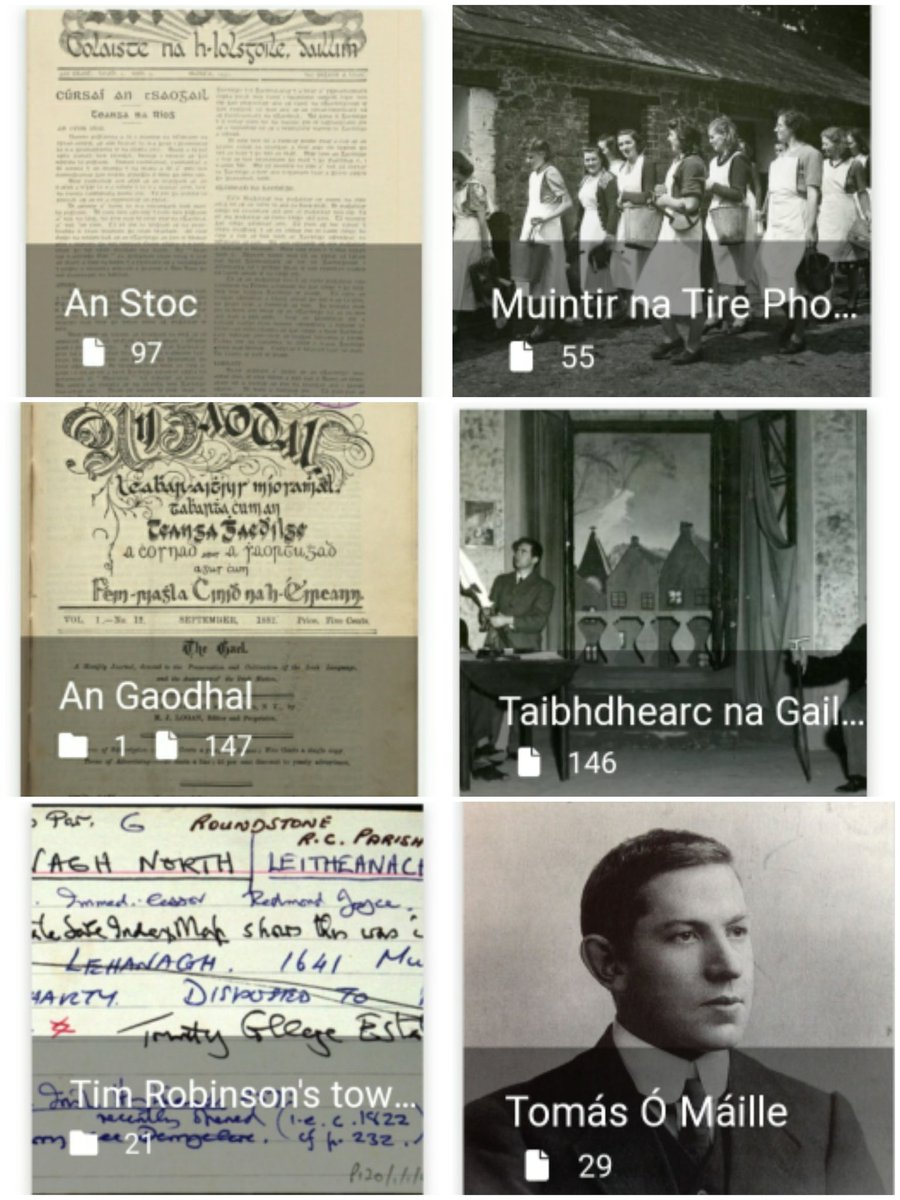 GalwayDigital's tweet photo. Day 7: #EYALanguages There's no shortage of collections representing the #Irish language on https://t.co/WPFFMkgCRv #AnGaodhal #AnStoc @AnTaibhdhearc @AranSongs #TomásÓMáille #TimRobinson @UniOfGalwayASC @UniOfGalwayLib https://t.co/NMnLDCmAFc