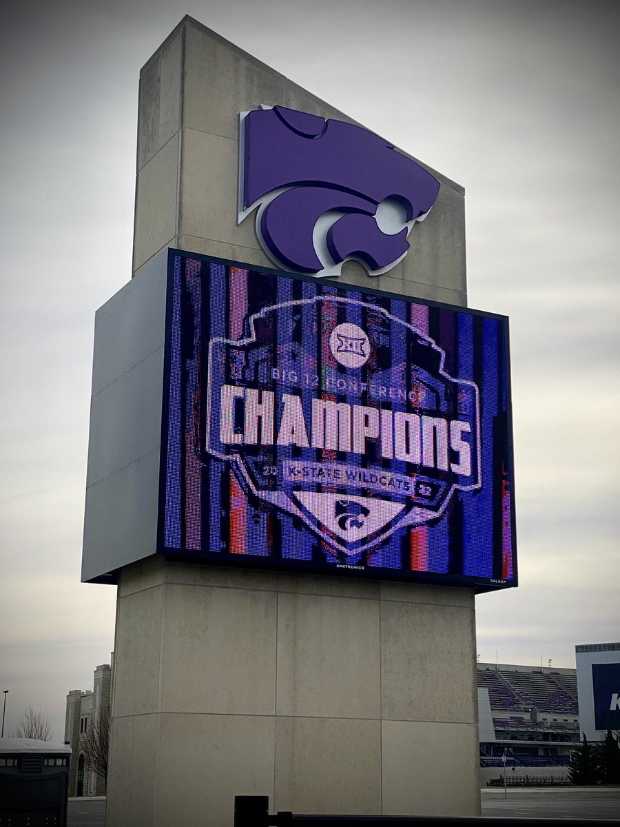 New signage outside Bill Snyder Family Stadium parking lot