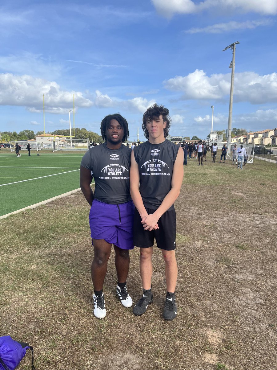 Congrats to <a href="/Josiah14Thomas/">Josiah Thomas</a> and <a href="/cruzfrosch/">Cruz David Frosch</a> for getting invited to the <a href="/youareathlete/">You Are Athlete</a> 
combine camp #ETP🟣🟠