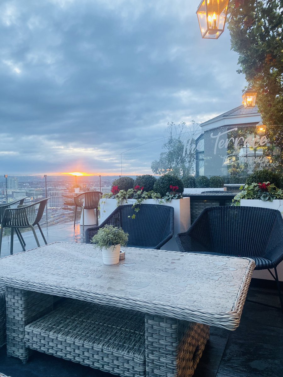 A cold but stunning evening in Cork. Such glorious views from the terrace @MontenotteH #luxury #slh #luxuryhotels #cork #visitcork