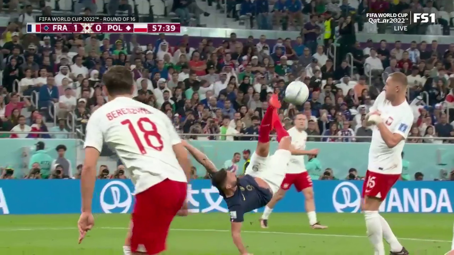 Olivier Giroud is feeling it today 😤

The goal doesn't count after a foul is called, but this bike kick was 🔥🔥”
