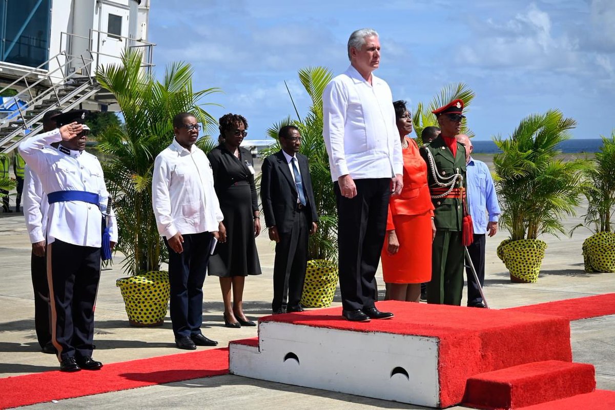 My friend H.E Miguel Diaz-Canel, president of the Republic of Cuba, is on an official visit to SVG and tours the AIA, that benefited significantly from the generosity of the Cuban government and people. The bonds of friendship between both countries are stronger than ever.