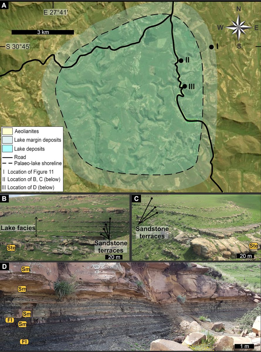 JSedimentology's tweet photo. Sand seas, ergs and Pangaea -find it all in 'Lake dynamics in an Early Jurassic desert: Evidence from the Clarens Formation in southern Africa'

Plus it's #OpenAccess 

Find at: https://t.co/ewNddmOLtU

@EmeseBordy https://t.co/nPFY3jvpji