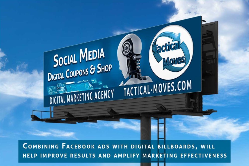 tacticalmoves's tweet photo. Good marketers know that combining Facebook ads with other forms of advertising, like digital billboards, will help improve results and amplify marketing effectiveness.

Digital Billboards https://t.co/ZSrsfUXu3x https://t.co/Mq8HcK1yI2