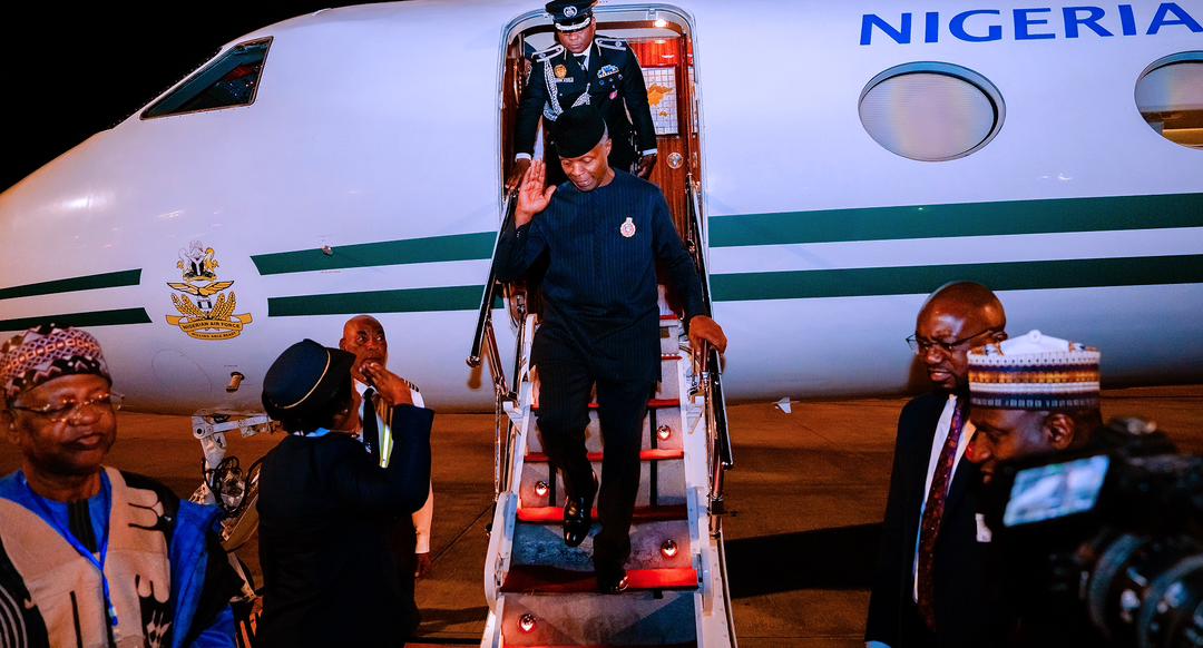 akandeoj's tweet photo. VP Osinbajo now in Hanoi, capital of Socialist Republic of Vietnam where, beginning tomorrow he would be meeting top Vietnamese govt officials including President, VP &amp; Prime Minister and also the Nigerian &amp; business communities deepening bilateral relationships BTW both nations. https://t.co/YB6CBio21K