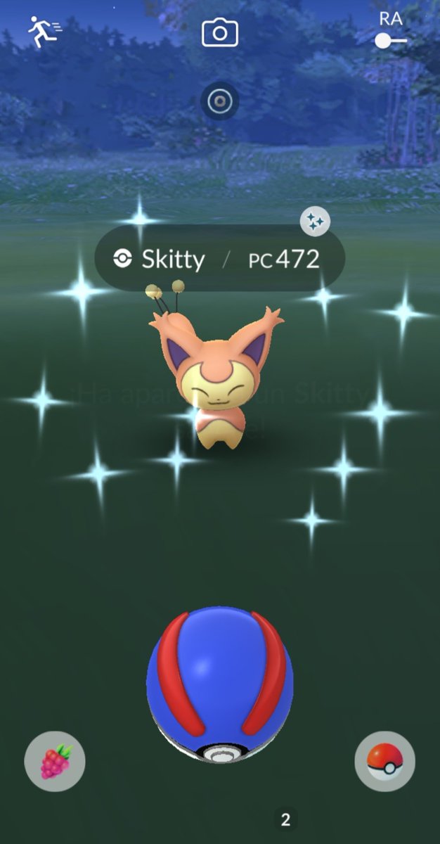 Withpons69's tweet image. Una captura especial de anoche 🥰 mi primer skitty shiny después de tantos encuentros salvaje 
#pokemon #PokemonGOApp #PokemonGOfriends #pokemongo #ShinyPokemon