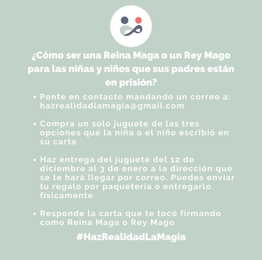 PaolaSaeb's tweet photo. ¡Hijas e hijos de personas en prisión han escrito su cartita! Se han portado muy bien desde y @ocupa_mx  estamos buscando reyes y reinas magas para entregárselas ¿Nos ayudan a encontrarles? Por fa avísenles q pueden enviarnos su regalo de cualquier lugar x paquetería o @amazonmex https://t.co/irrQIOiJdi