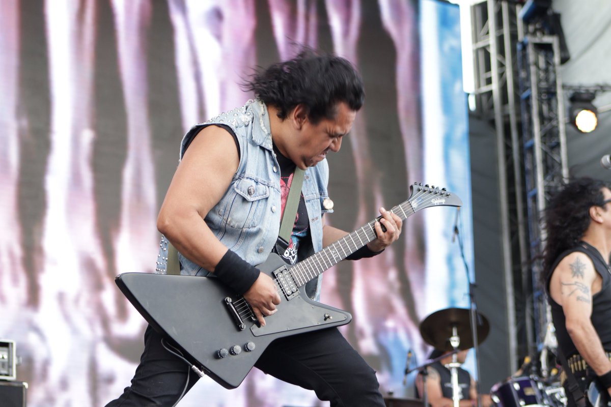 interferenciahd's tweet photo. #DiaDos en el @HHOpenAir con la presencia de la banda mexicana,  Garrobos dándolo todo en el escenario #ModeloStage . 🎸⚡
#HellandHeaven2022 #CoberturaEspecial #Metal #BandaMetalMexicano #punkrock https://t.co/vZvyJa8bl9