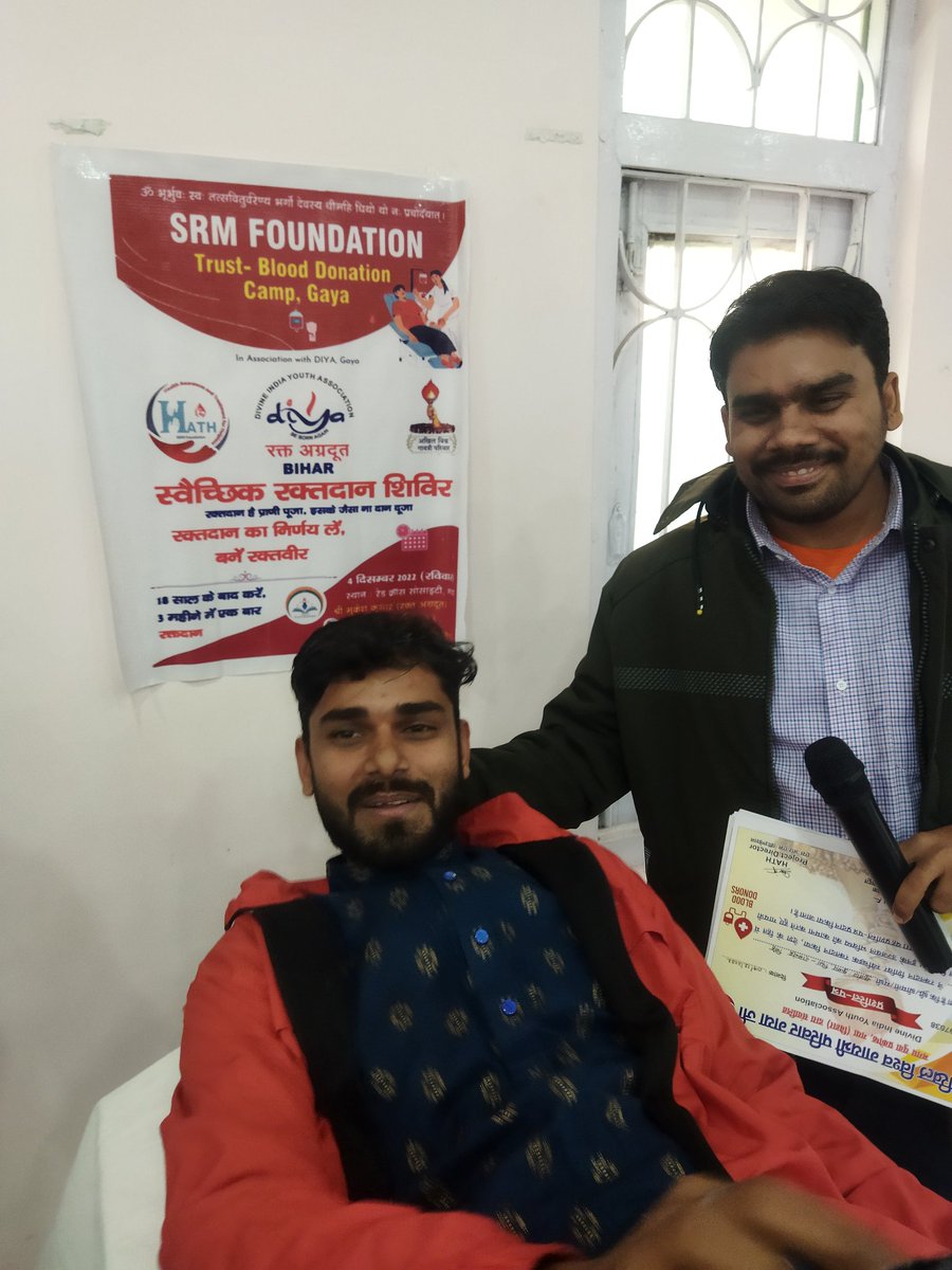 SRMFoundationT's tweet photo. Thank you participates to taking initiative to save lifes. 
Total Unit Collected: 30 unit
 #health #society #blooddonation 
Special thanks to Mr Mukesh Kumar &amp; Manjit Kumar for awakening youth for blood donation. https://t.co/1pnfMd5F70