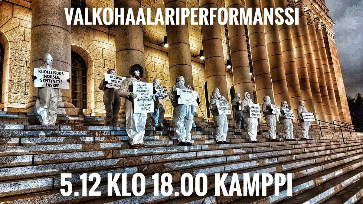 HuuhtanenPanu's tweet photo. Erinomainen tapa viettää Itsenäisyyspäivän #aatto'a Helsingissä ma 5.12.2022 🇫🇮🇫🇮🇫🇮
Valkohaalarit kokoontuu Kampin Musti & Mirri-liikkeen edessä klo 17.45 🙂
Mikäli haluat mukaan, ilmesty paikalle! Meillä on ylimääräisiä varusteita mukana ❤️ https://t.co/Nh0PVL9EJ4