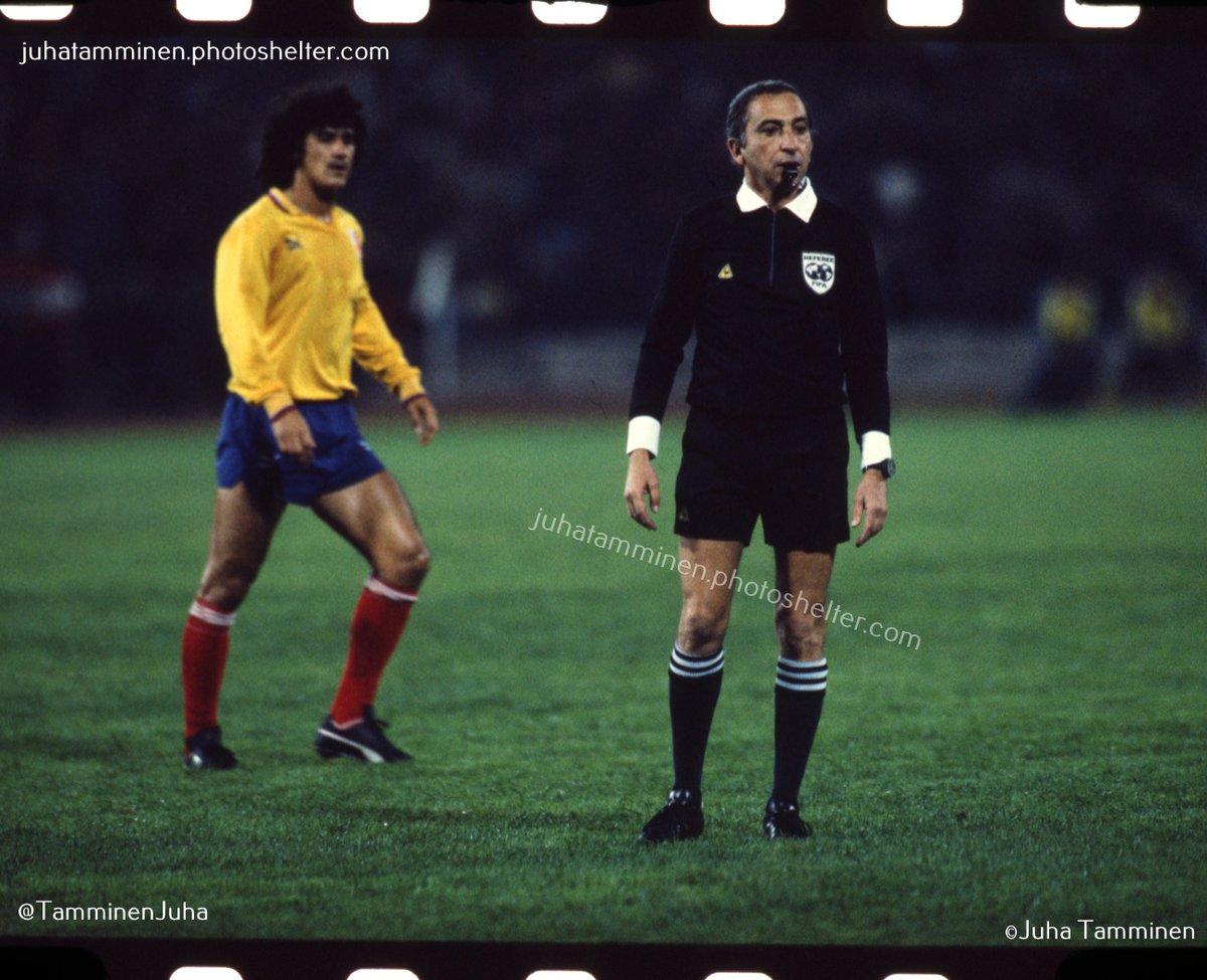 Romualdo Arppi Filho, Chile v Colombia, semifinal da Copa America, 8 de julho de 1987 no Estadio Chateuau Carreras de Córdoba #RomualdoArppiFilho #referee #CopaAmerica1987