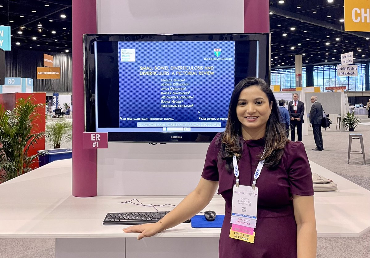 My maiden RSNA exhibit <a href="/RSNA/">RSNA</a> #RSNA2022 Thanks Trilochan Hiremath, <a href="/RahulGHegde2/">Rahul Hegde</a> <a href="/ashwinpdeshmukh/">Ashwin Deshmukh</a> for your guidance and opportunity. Thanks  to my other co-authors <a href="/AyahMegahed/">Ayah Megahed</a> <a href="/Hagar_Mah/">Hagar Mahmoud</a> <a href="/AishwariyaRad/">Aishwariya Vegunta</a> as well. :)