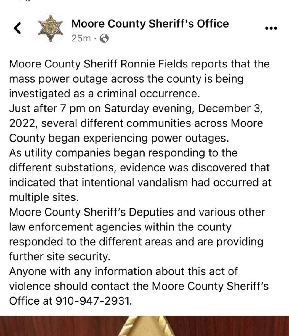 Rule_of_Thu's tweet photo. Hey @POTUS uhhhh you DID know right wing extremist groups damaged vital public infrastructure in coordinated attacks over the past few hours and are celebrating under the #imokwithit tag?
Heads up @FBI @CIA if you want in on this action. #MooreCounty https://t.co/elvq9eo5fv