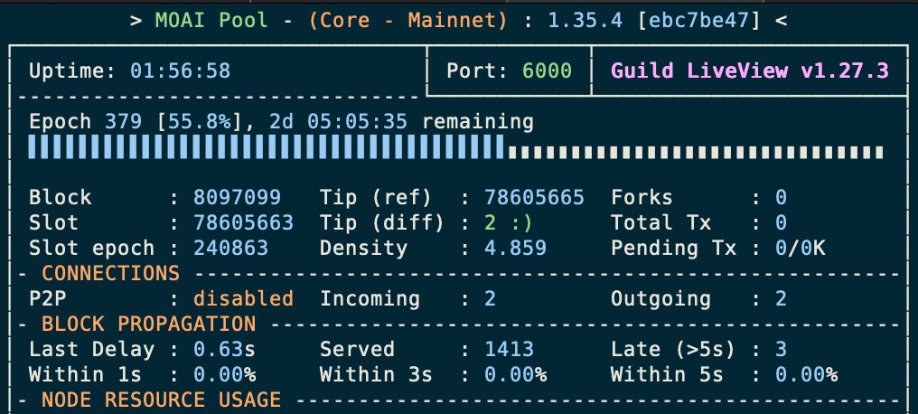 moaipool's tweet image. 🚨 [ MOAI ] We've upgraded our pool infrastructure to the latest cardano-node 1.35.4 release! As always, we let our open source Ansible Cardano Node playbook do the heavy lifting for us 💪🏼🏖developers.cardano.org/docs/operate-a… #Cardano #CardanoCommunity