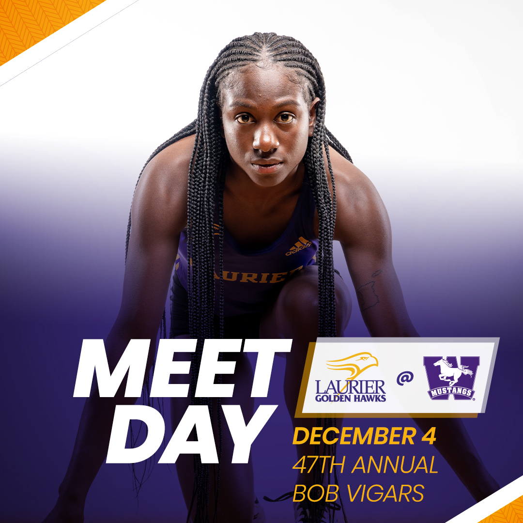 👟 Meet day for Laurier track at the 47th annual Bob Vigars Season Opener hosted by @WesternMustangs! #SoarAbove